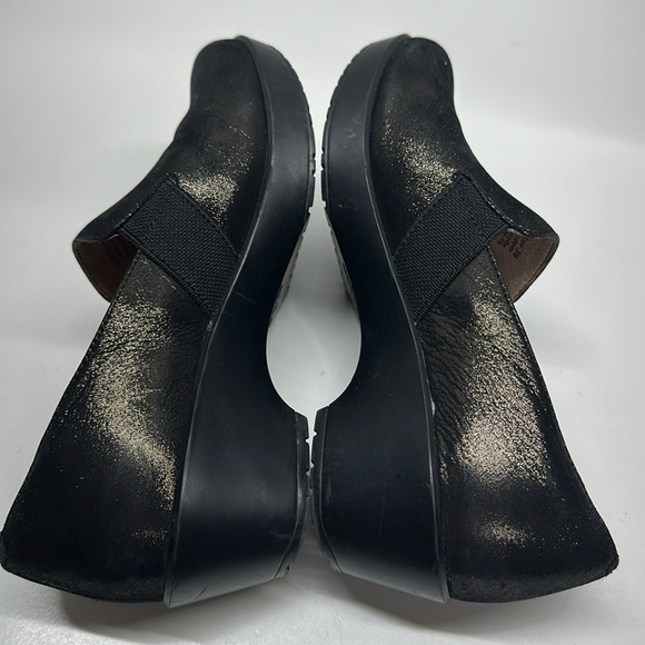 Dansko Jessica Clogs Shoes Casual Slip On Suede Metallic Black Bronze Size 39 9 - Picture 7 of 11
